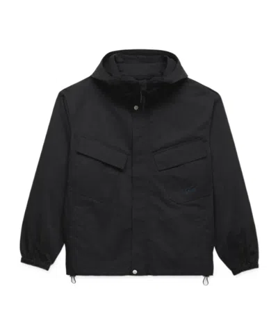 Kenzo Signature Short Windbreaker In Black