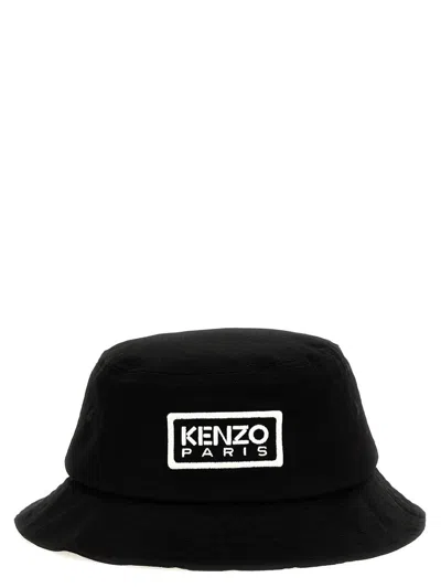 Kenzo Tag Bucket Hat In Black