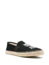 Kenzo Logo-printed Espadrilles In Black