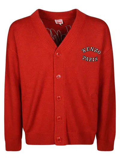 Kenzo Men's Verdy Market Cardigan In Orange