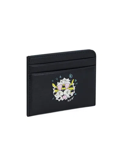 Kenzo Wild Tiger Card Holder In Black