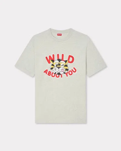 Kenzo Chloé Grey Wool Cardigan In White