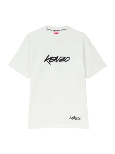 Kenzo Logo Cotton T-shirt In White