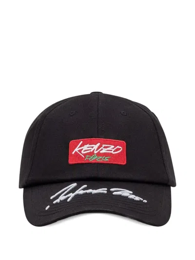 Kenzo X Futura 2000 Logo Baseball Cap In Black