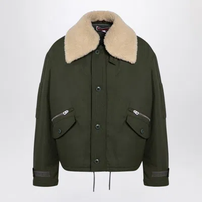 Kenzo Khaki Bomber Army In Green