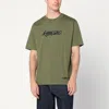 Kenzo Khaki Cotton T-shirt With Logo