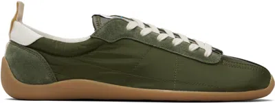 Kenzo Khaki  Paris ' Striker' Low Top Sneakers In Green