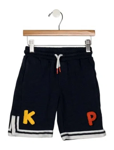 Pre-owned Kenzo Babies' Kid Boy's Striped Shorts In Blue