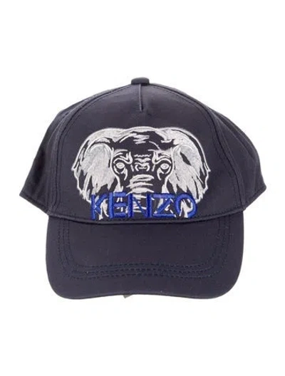 Pre-owned Kenzo Babies' Kid's Embroidered Baseball Hat In Blue