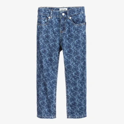 Kenzo Babies'  Kids Boys Blue Denim Jeans