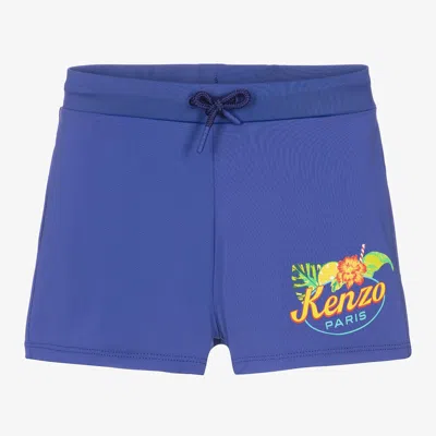 Kenzo Babies'  Kids Boys Blue Swim Shorts