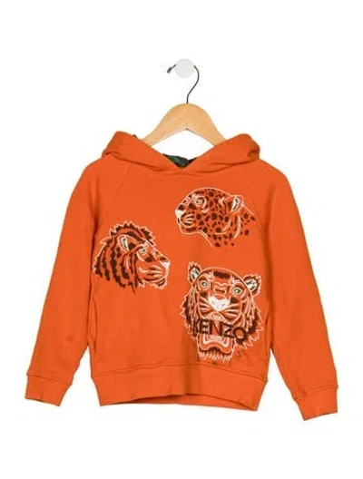 Pre-owned Kenzo Babies' Kids Boys Hoodie In Orange