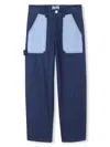 Kenzo Elasticated Straight-leg Jeans In Blue