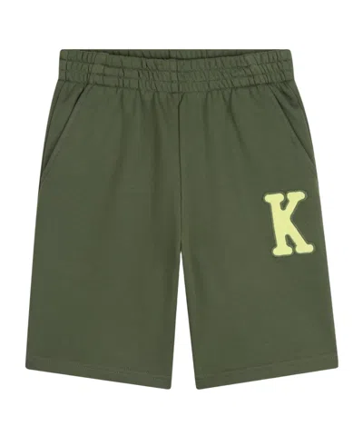 Kenzo Kids Eden Jungle Bermuda Shorts In Green