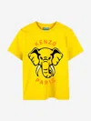 Kenzo Kids Elephant T-shirt In Yellow