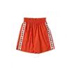 Kenzo Kids Embroidered Elastic Waist Shorts In Red