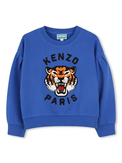 Kenzo Kids Girls' Mini Embroidered Sweatshirt In Blue