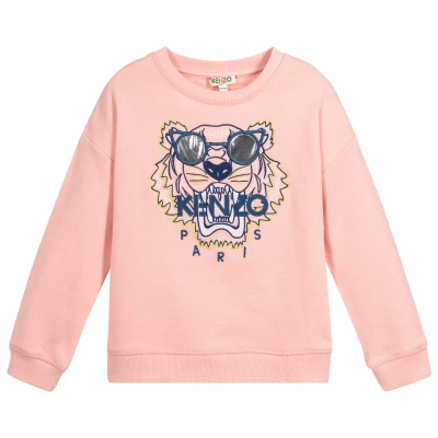 Kenzo Kids Girls Pink Tiger Sweatshirt