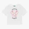 Kenzo Elephant Varsity Jungle T-shirt In White
