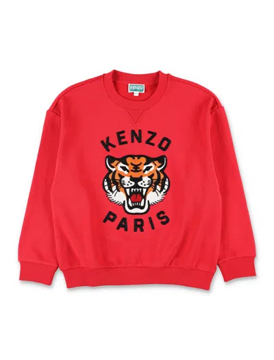 Kenzo Kids Kids Tiger Graphic Sweatshirt In Red