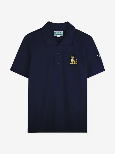 Kenzo Kids Kotora Polo Shirt In Blue