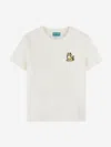 Kenzo Ivory T-shirt For Kids With Kotora In Ivory