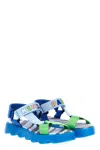 Kenzo Boys Logo-print Stripe Sandals