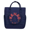 Kenzo Kids Logo Changing Tote Bag In Navy In Blue