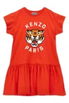 Kenzo Kids Logo Dress In Red