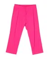 Kenzo Embroidered-logo Straight-leg Trousers In Pink