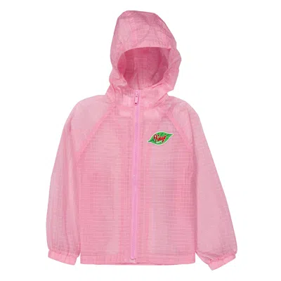 Kenzo Kids Logo Hooded Windbreaker Jacket In Purple