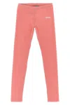 Kenzo Kids Logo Print Leggings In Pink