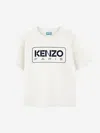 Kenzo Kids Logo Print T-shirt In White
