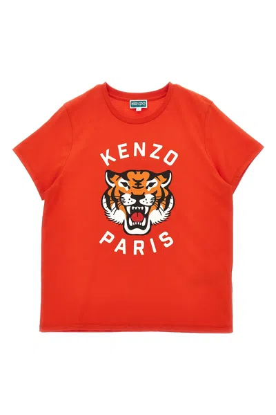 Kenzo Kids Logo T-shirt In Red