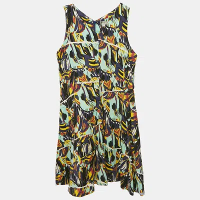 Pre-owned Kenzo Kids Multicolor Printed Cotton Sleeveless Dress 12 Yrs