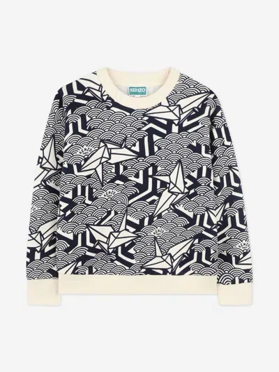 Kenzo Kids Origami Sweatshirt In Black