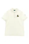 Kenzo Kids Patch Polo Shirt In Neutral