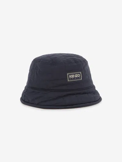 Kenzo Kids Quilted Bucket Hat In Brown