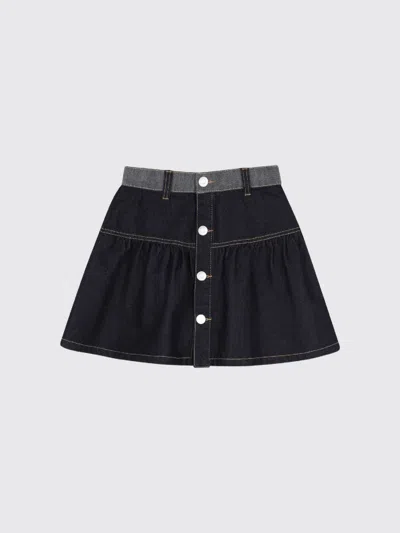 Kenzo Kids Skirt Kids Color Blue In Black