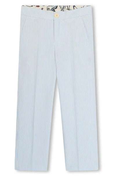 Kenzo Kids' Cotton Pants In Light Blue