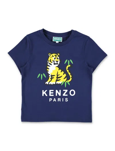 Kenzo Kids T Shirts And Polos In Blue