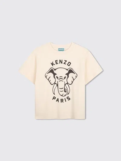Kenzo Kids T-shirt Kids Color Beige In Neutral