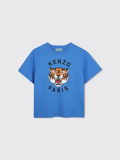 Kenzo Kids T-shirt Kids Color Gnawed Blue