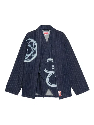 Kenzo Kimono Blazer In Blue