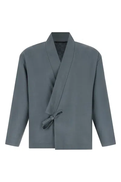 Kenzo Kimono Blazer In Gray