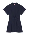 Kenzo Wool Dress In Blue