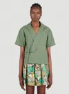Kenzo Women Printed Mini Skirt In Green
