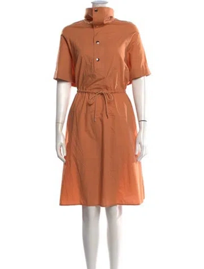 Pre-owned Kenzo Knee-length Dress In Orange