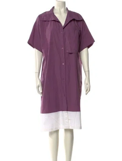 Pre-owned Kenzo Knee-length Dress In Purple