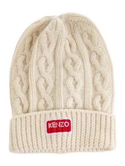 Pre-owned Kenzo Knit Beanie In Neutral